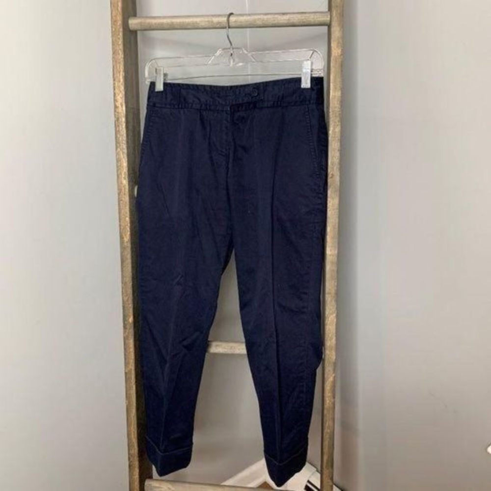 Ted Baker Cuffed Navy Blue‎ Capris Pants